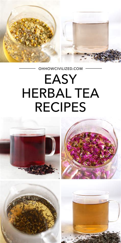 Herbal Tea Recipes and Calories Revealed