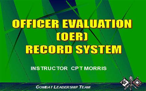 Here Are Some Guidelines For The Officer Evaluation System Season