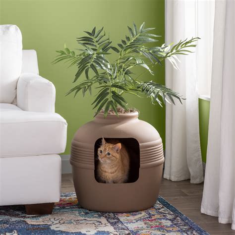 Hidden Flower Pot Cat Litter Box Cat Toilet With Plants Buy Hidden