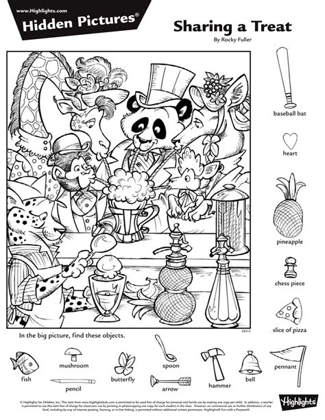 Hidden Pictures For Kids Free Printables Worksheet24