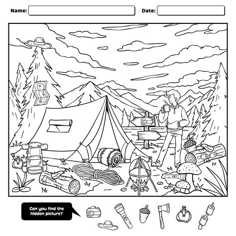 Hidden Pictures Free Printable Worksheets