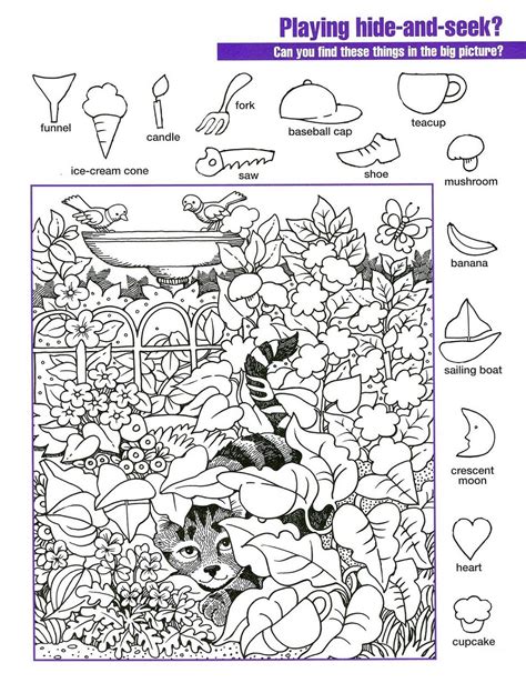 Hidden Pictures Worksheets For Kids 101 Activity