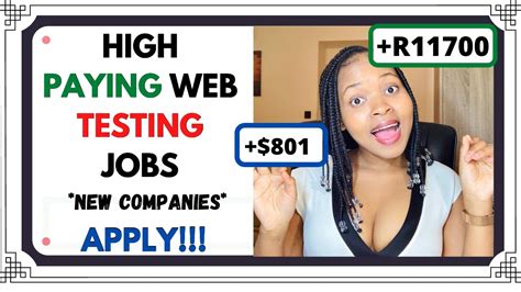 High Paying Web Testing Jobs Worldwide Legit Jobs Youtube