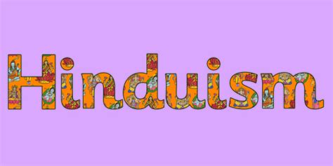 Hinduism in Vibrant Bubble Letters