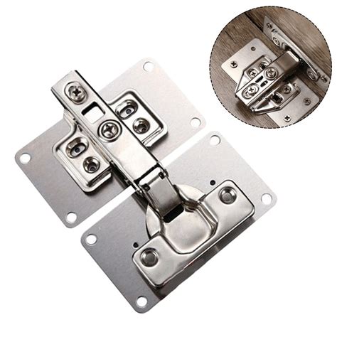 Hinge Repair Plate Stainless Steel Cabinet Hinge Repair Plates Set For