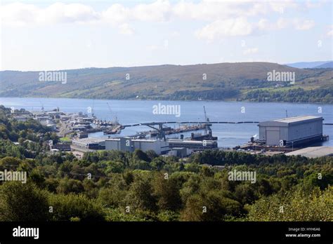 Hm Naval Base Clyde At Faslane On The Gareloch Home To Britain S