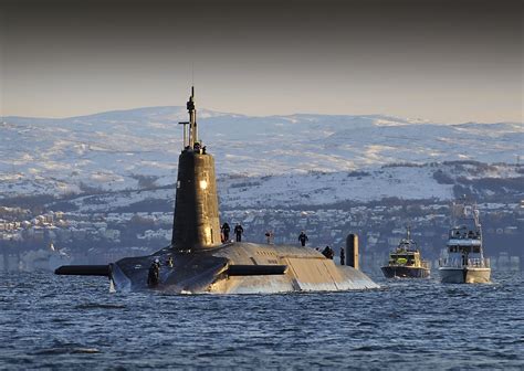 Hms Vanguard Arrives Back At Hm Naval Base Clyde Faslane Scotland