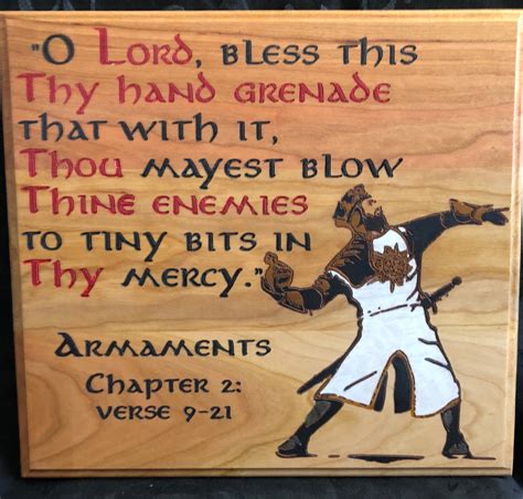 Holy Hand Grenade Of Antioch Verse From The Book Of Etsy