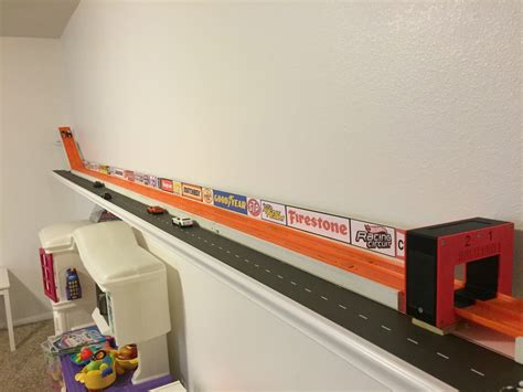 Home Made Wall Mounted Hot Wheels Track Hot Wheels Racing League How