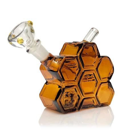 Honeycomb Mini Water Bong Mini Glass Bongs Cannabox