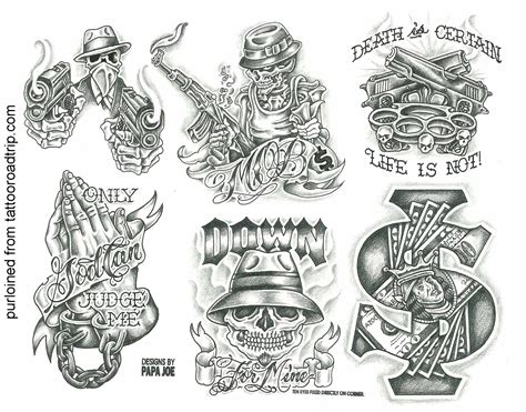 10 Gangsta Tattoo Designs for the Modern Hood