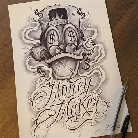 Hood Tattoo Drawings