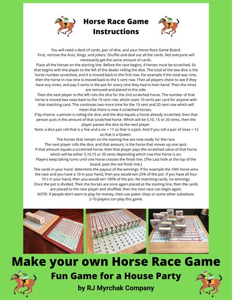 Horse Race Board Game Rules