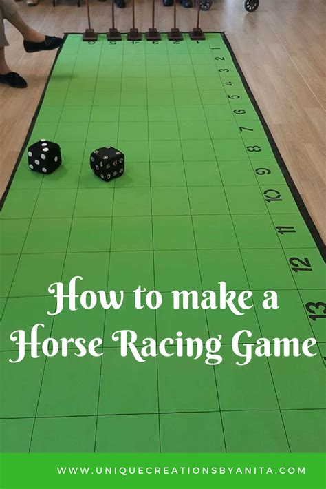 Horse Race Game Board Template