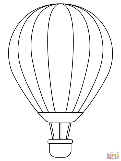 Hot Air Balloon Printable Templates 2023 Graphic Pie