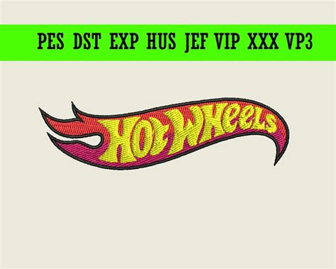 Hot Wheels Logo Embroidery Design Logo Instant Download Etsy Uk