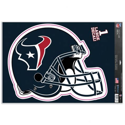 Houston Texans Helmet 11X17 Die Cut Multi Use Ultra Decal At Sticker