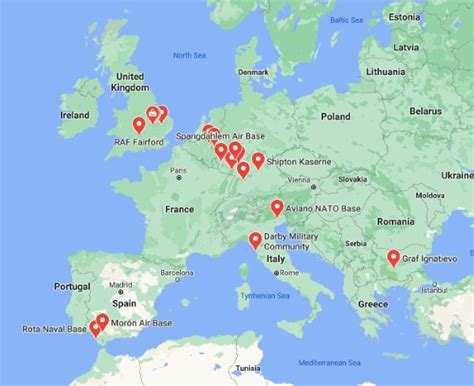 How Big Is The Us Military Where Are Us Military Bases In Europe As Usa