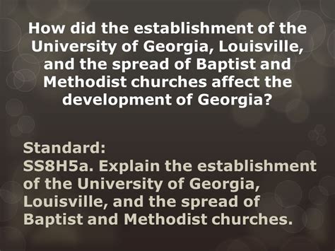 How Did The Establishment Of The University Of Georgia Louisville And