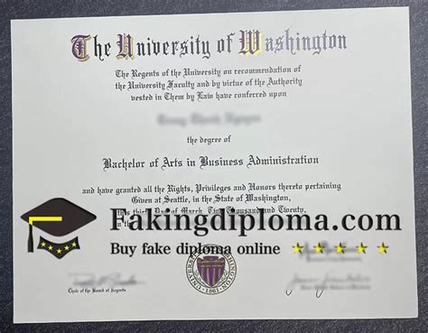 How Much To Buy A University Of Washington Diploma