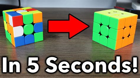 How To Actually Solve A Rubik S Cube In 5 Seconds Youtube