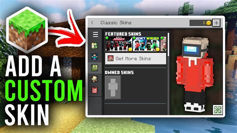 How To Add Your Custom Skin To Minecraft Bedrock Full Guide Youtube