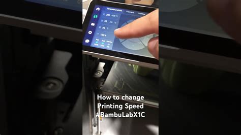 How To Change Printing Speed While Printing On Bambu Lab X1 Carbon