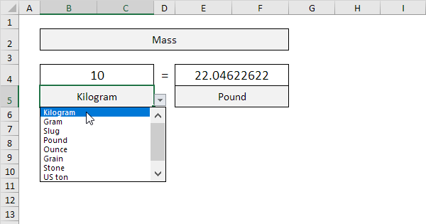 How To Convert Lbs To Kg In Excel 3 Easy Methods Exceldemy