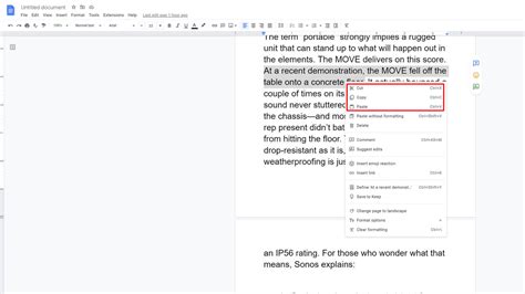 How To Copy And Paste In Google Docs Android Authority