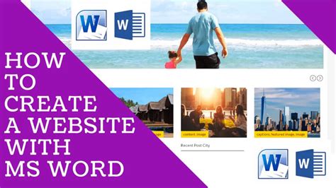 How To Create A Web Page Using Microsoft Word Youtube