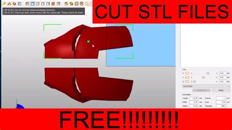 How To Cut Stl Files For 3D Printing For Free Youtube