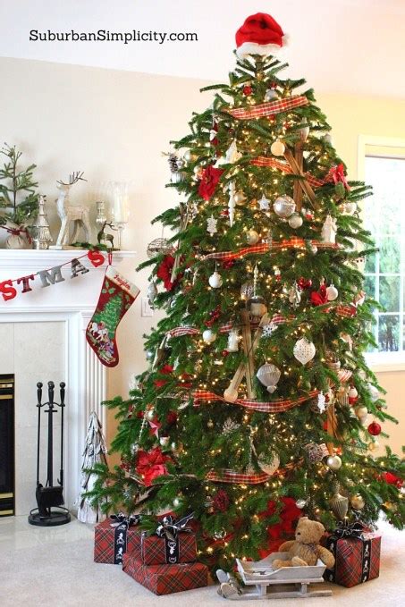 How To Decorate An Elegant Rustic Christmas Tree Suburban Simplicity