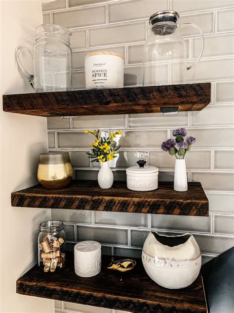 How To Decorate Open Kitchen Shelving First Thyme Mom