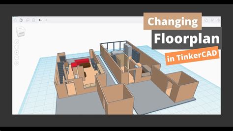 How To Design A Floor Plan In Tinkercad Youtube