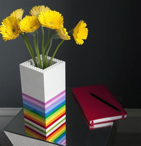 How To Diy Lego Vase Lego Flower Free Lego Lego Diy Crafts