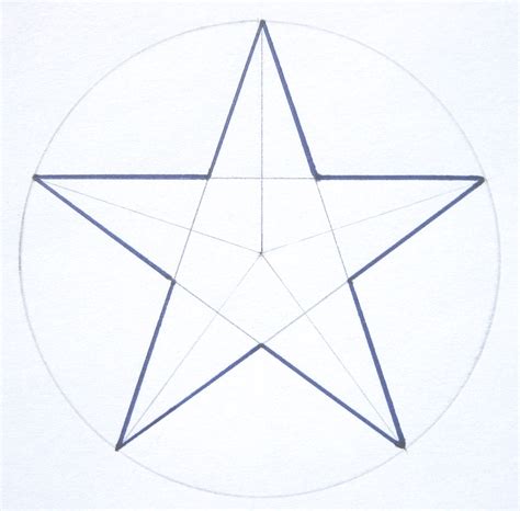 How To Draw A Five Point Star Using A Two Point Perspective