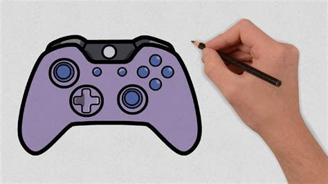 How To Draw A Game Controller Step By Step Youtube