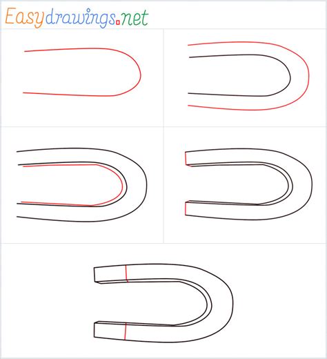 How To Draw A Magnet Step By Step 5 Easy Phase