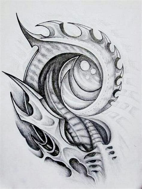 How To Draw Biomechanical Tattoo Designs Hugokader