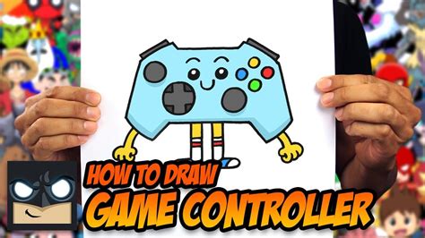 How To Draw Game Controller Step By Step Tutorial Youtube