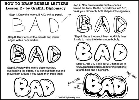 How To Draw Graffiti Bubble Letters Step By Step Graffiti Writing