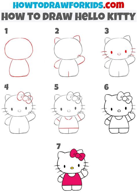 How To Draw Hello Kitty Easy Drawing Tutorial For Kids Artofit