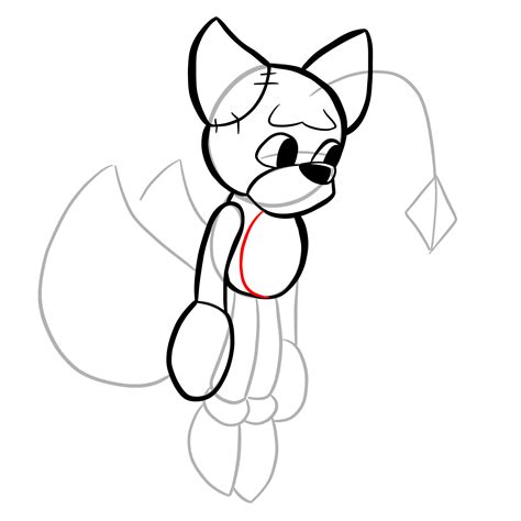 How To Draw Tails Doll Fnf Sketchok Easy Drawing Guides