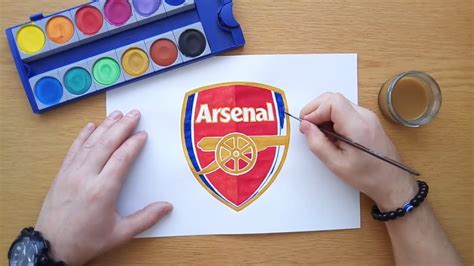 How To Draw The Arsenal Logo By Iilustrator Youtube