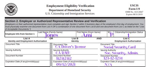 How To Fill Out I 9 Form