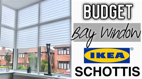 How To Fit Ikea Schottis Blinds Into A Bay Window Budget Blinds Youtube