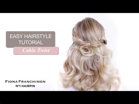 How To Get A Cable Twist Hairstyle Hair Tutorial Fiona Franchimon No 1