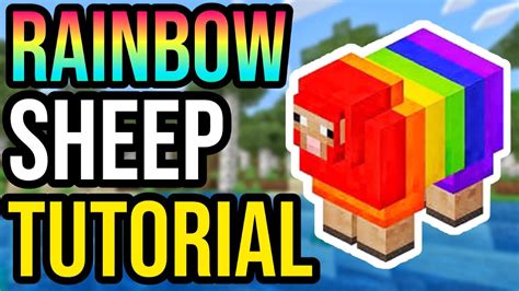 How To Get A Rainbow Sheep Minecraft Youtube