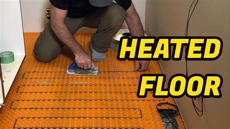 How To Install Floor Heating Cable System Ditra Heat Youtube