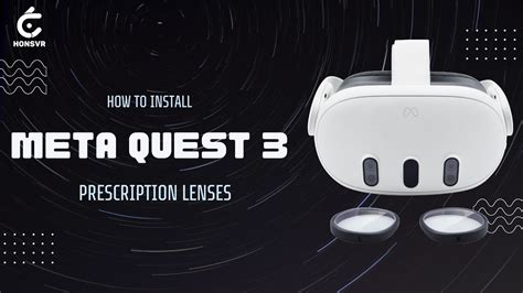 How To Install Meta Quest 3 Prescription Lenses Youtube